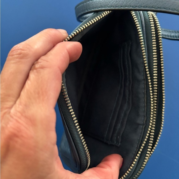 Coach navy blue Sadie mini Crossbody Bag with Gold Hardware - Picture 5 of 5